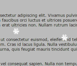 Snow Falling Effect For Blogger