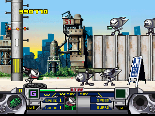 Cyborg Kurochan PS1 Gameplay