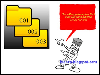 Unite the split files without HJSplit