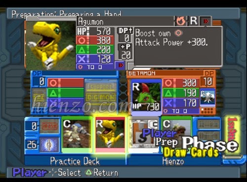 Digimon Digital Card Battle PS1 Gameplay