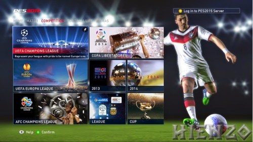 World Soccer: Winning Eleven 2015 Menus