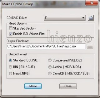 Make CD / DVD Image With UltraISO
